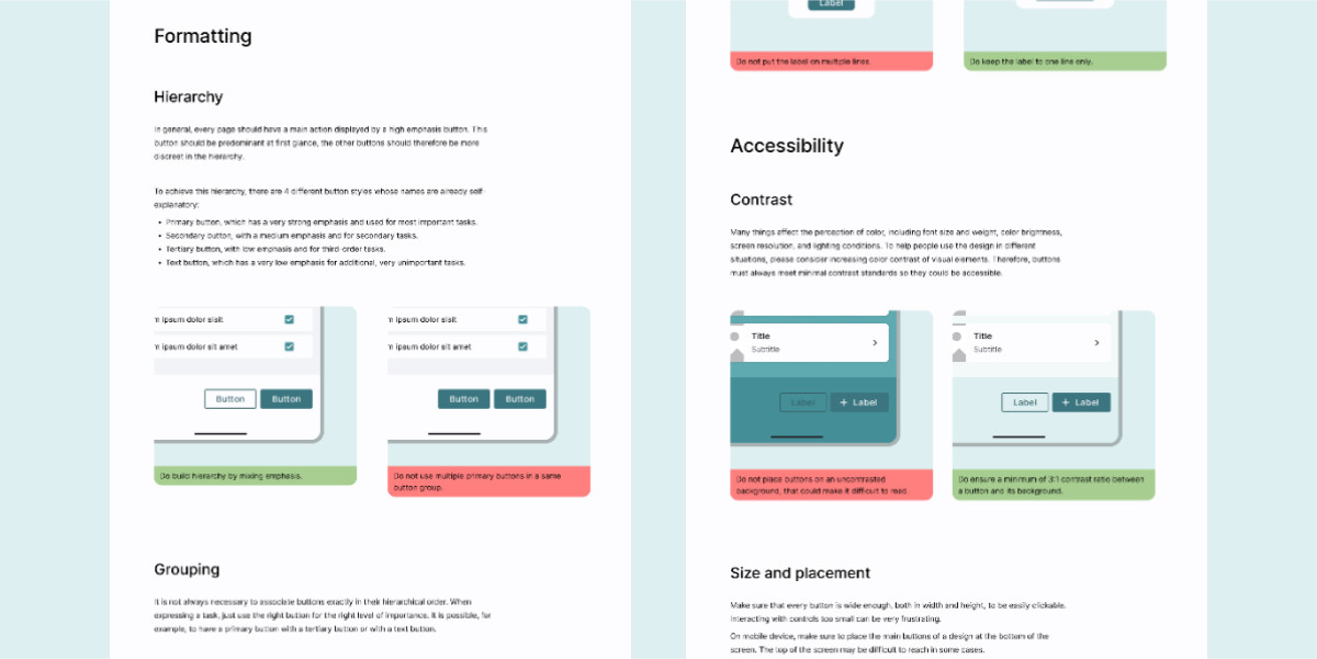 Extrait d'un document listant les bonnes pratiques pour chaque cas d'usage.