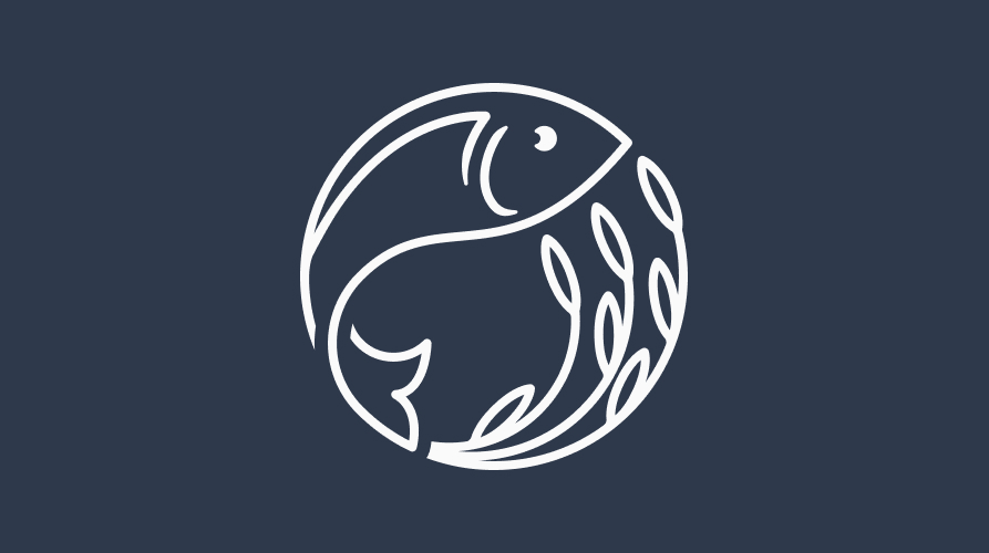 Chef Tanguy white logo on a grey background.