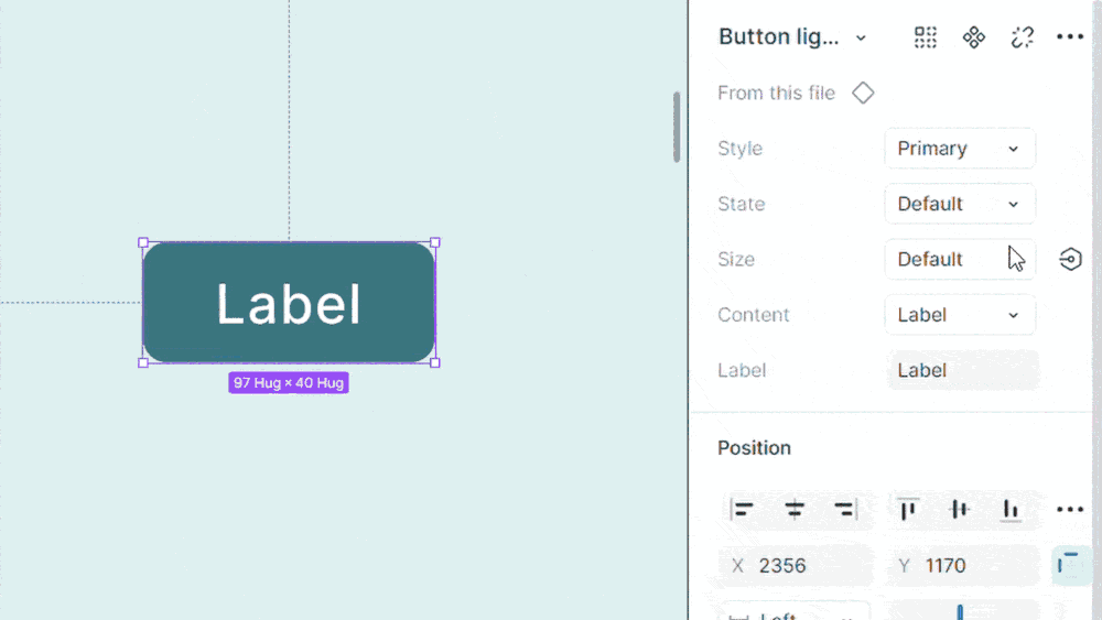 Dynamically modifying a button via its variables.