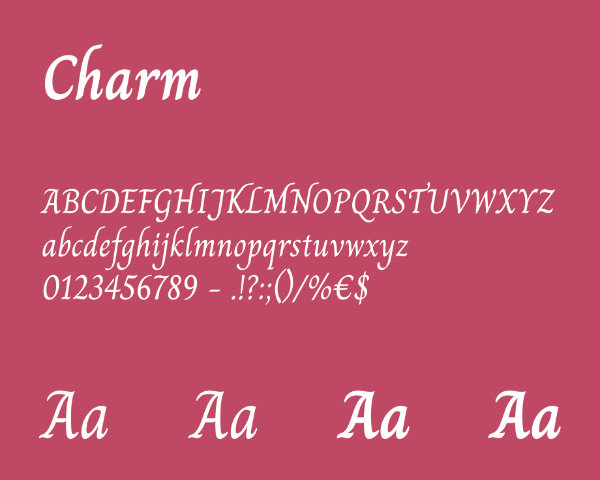 Sample of Cormorand Garamond typography