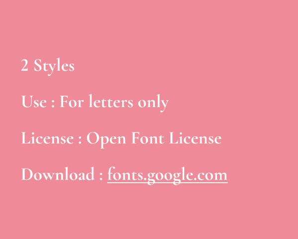 Technical information on Cormorand Garamond typography