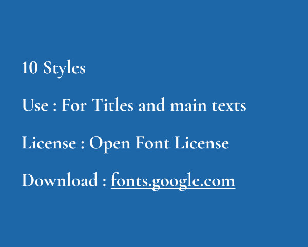 Technical information on Cormorand Garamond typography