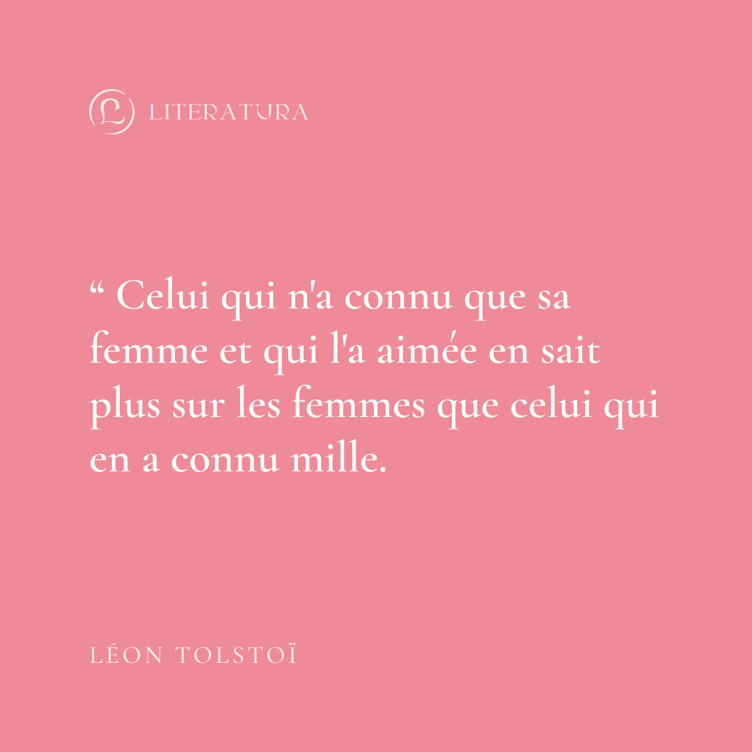 Leo Tolstoy quote on love.