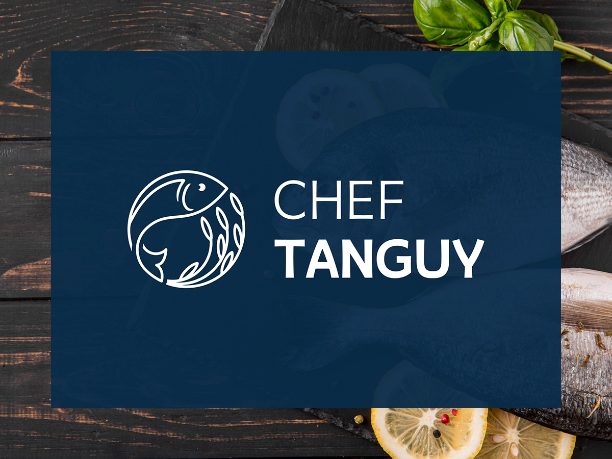 Visual identity with logo, font, and colors.